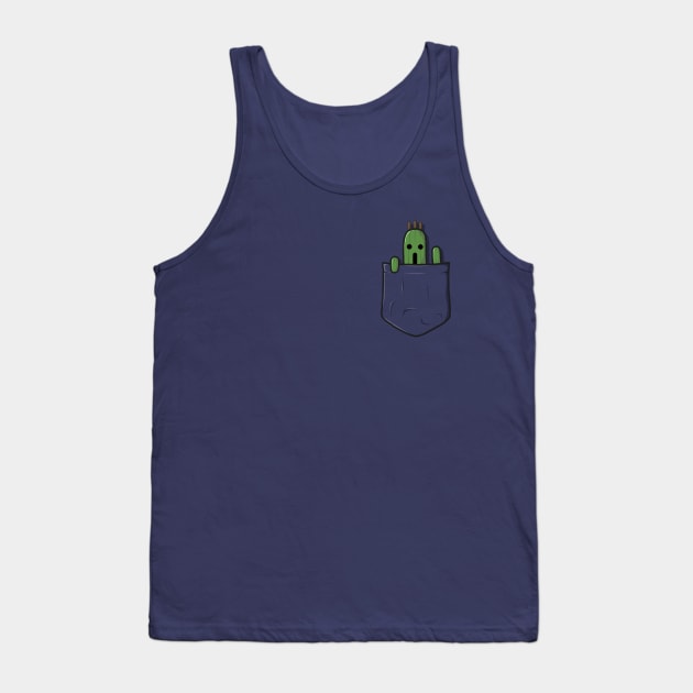 Little Pocket Cactuar Tank Top by Kaelei